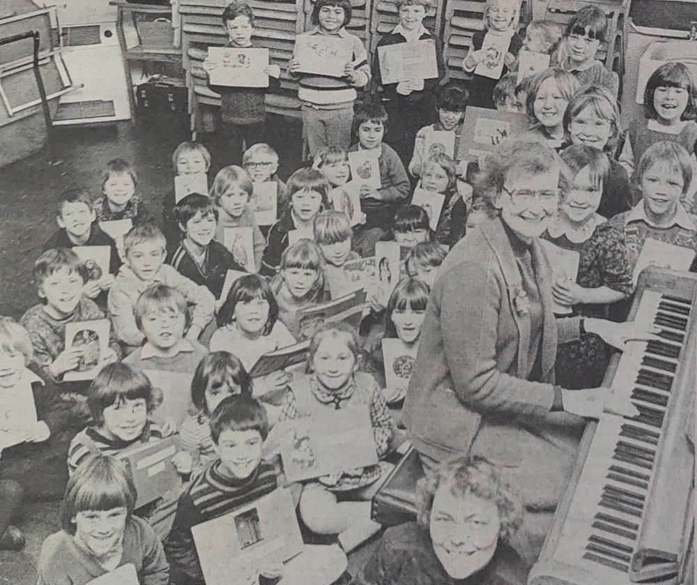 Children St. Andrew's School Great Linford, 1981.