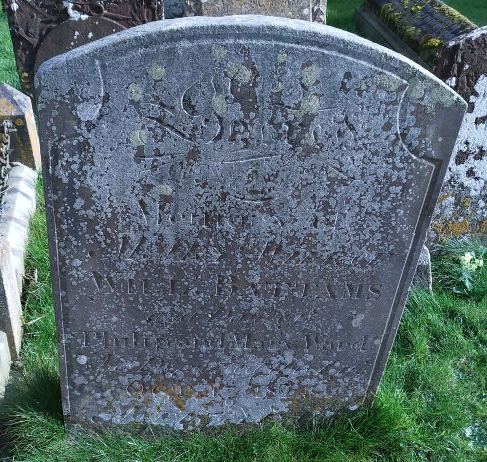 Gravestone st andrews great linford mary battams