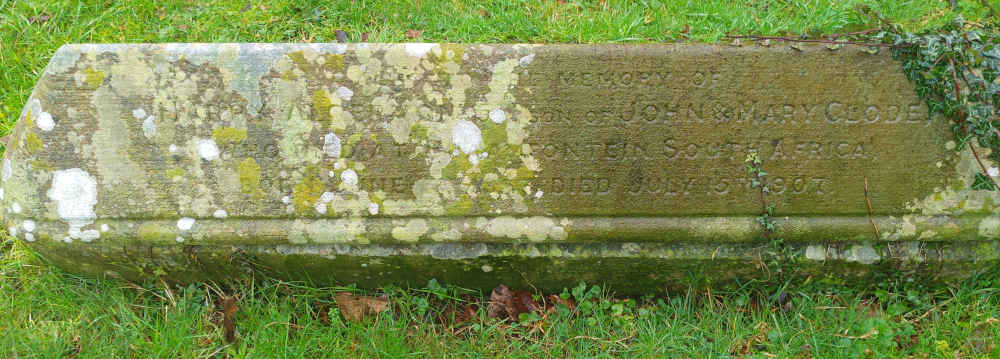 Gravestone St Andrews Churchyard Great Linford Harry Algernon Clode