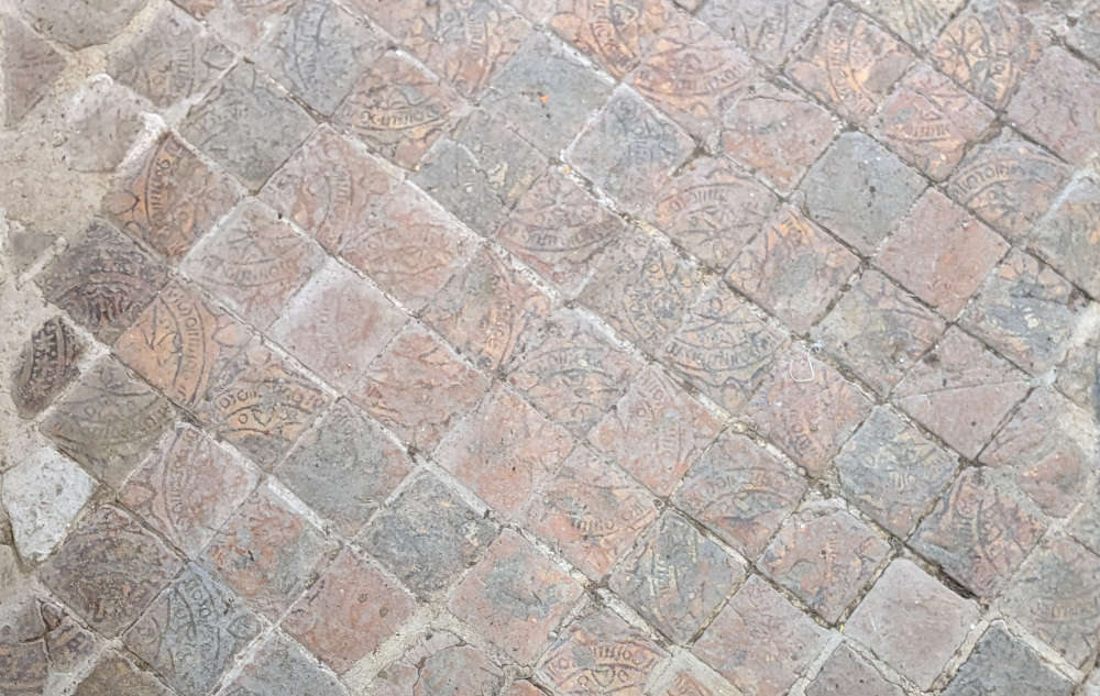 Medieval floor tiles St. Andrews Great Linford
