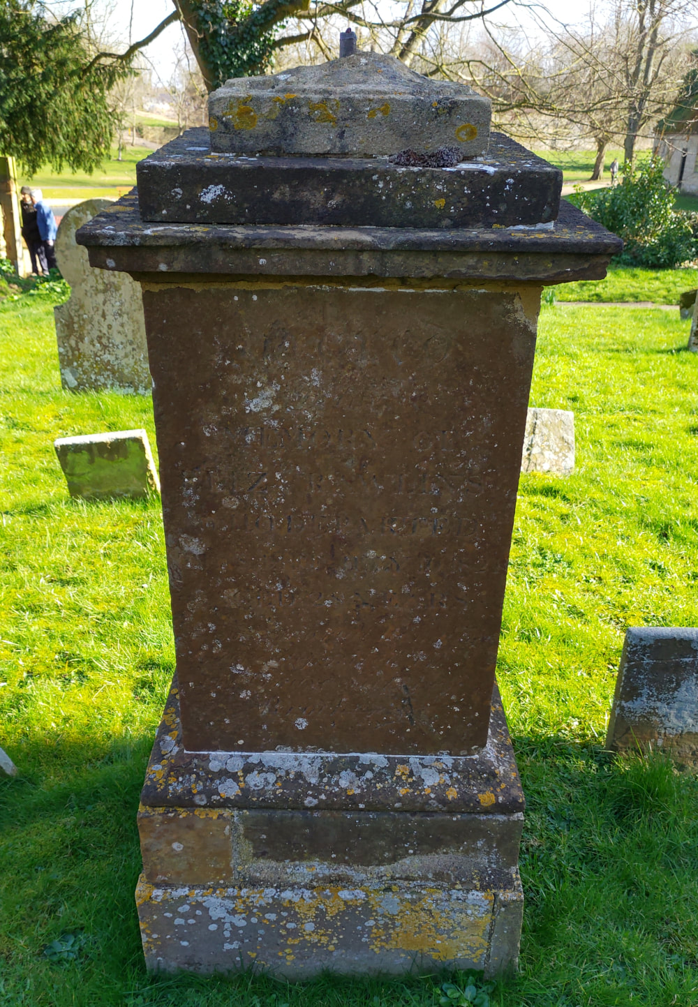 gravestone st andrews church great linford elizabeth rawlins