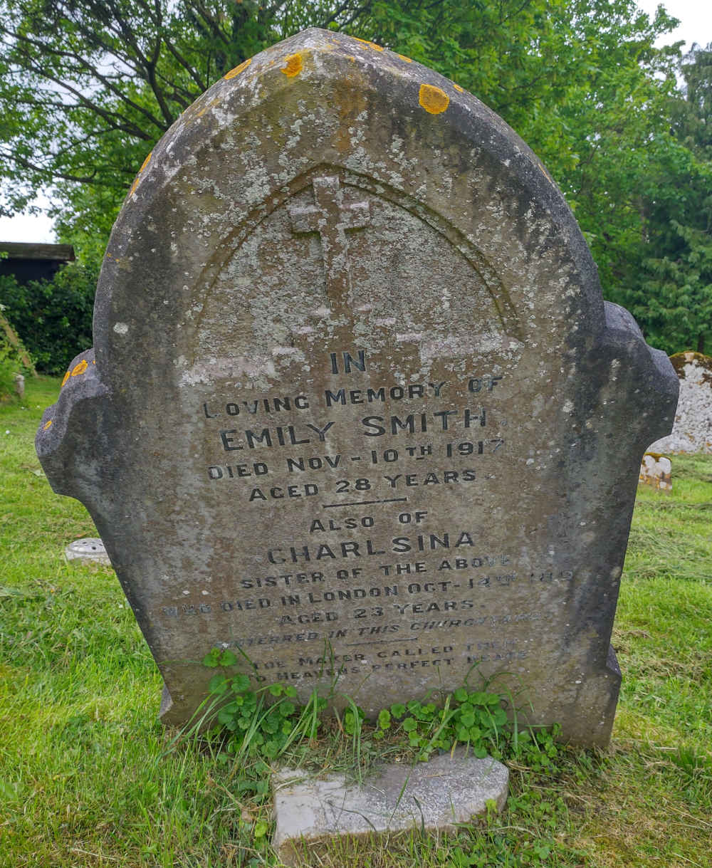 Gravestone St Andrews Churchyard Great Linford Emily Charlsina Smith